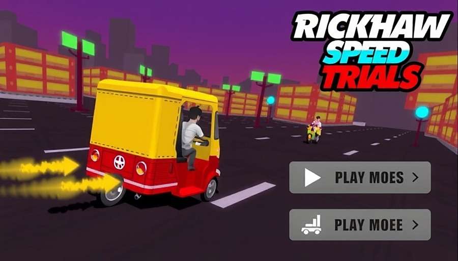 Rickshaw Speed Trials - Racing through Mumbai streets Rickshaw Speed Trials Gameplay